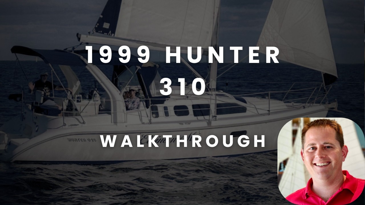 Hunter 310 1999 года на продажу | Полный видеообзор | Парусная яхта с закруткой грота в мачту в С...