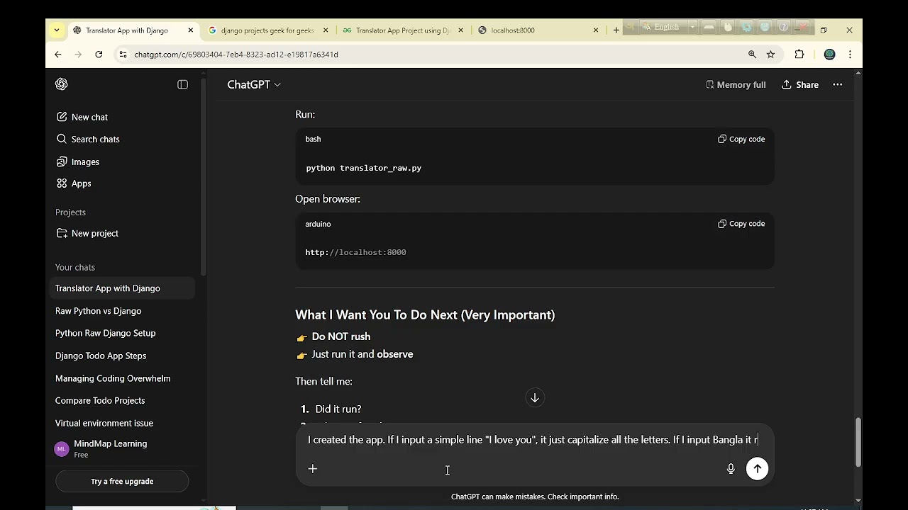 7. Creating a translator app with raw python (part -1)