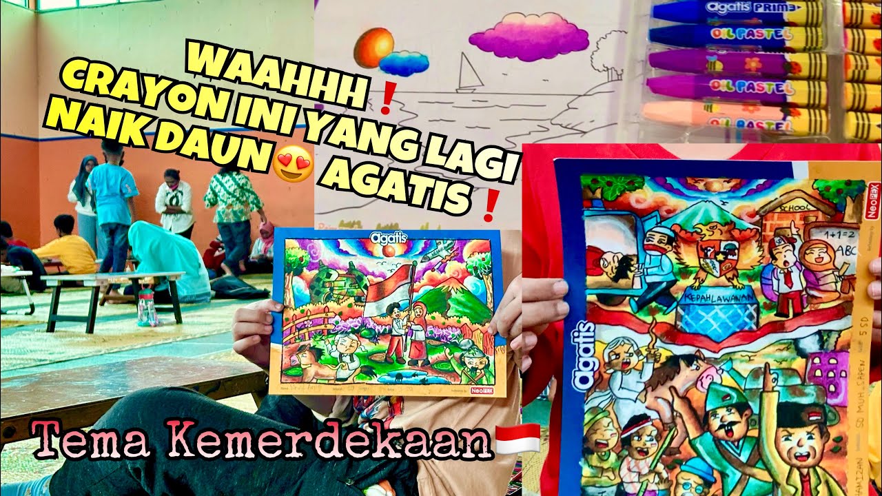 UNBOXING CRAYON BARU AGATIS SAMPAI JUARA 1❗️TEMA KEMERDEKAAN INDONESIA 🇮🇩