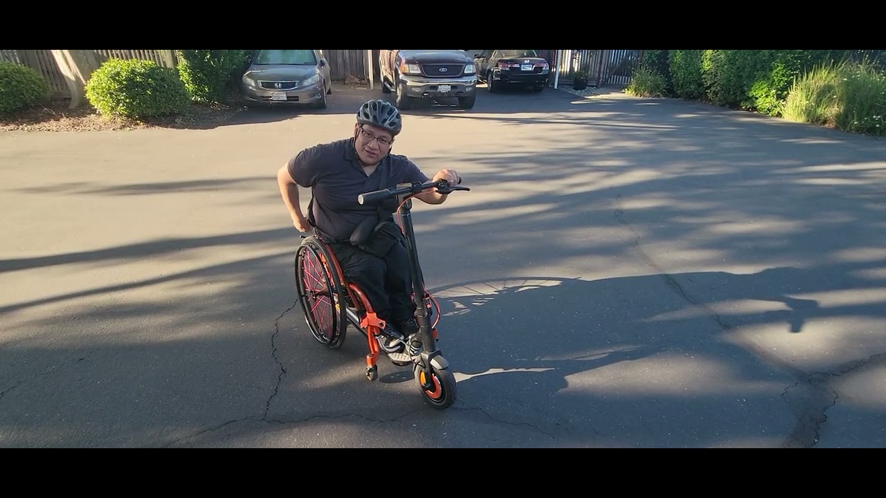 Inmotion Climber adapted for use with Box Wheelchair.
