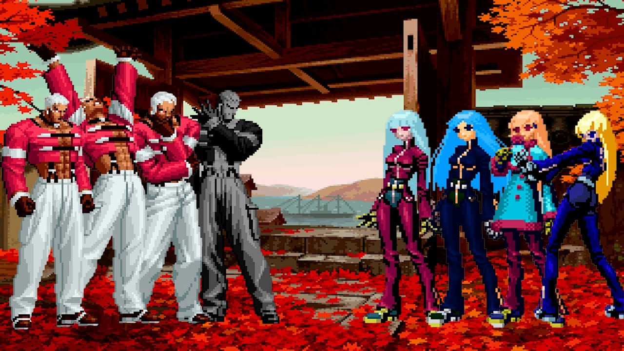 [KOF Mugen] Yashiro Nanakase Team vs Kula Diamond Team