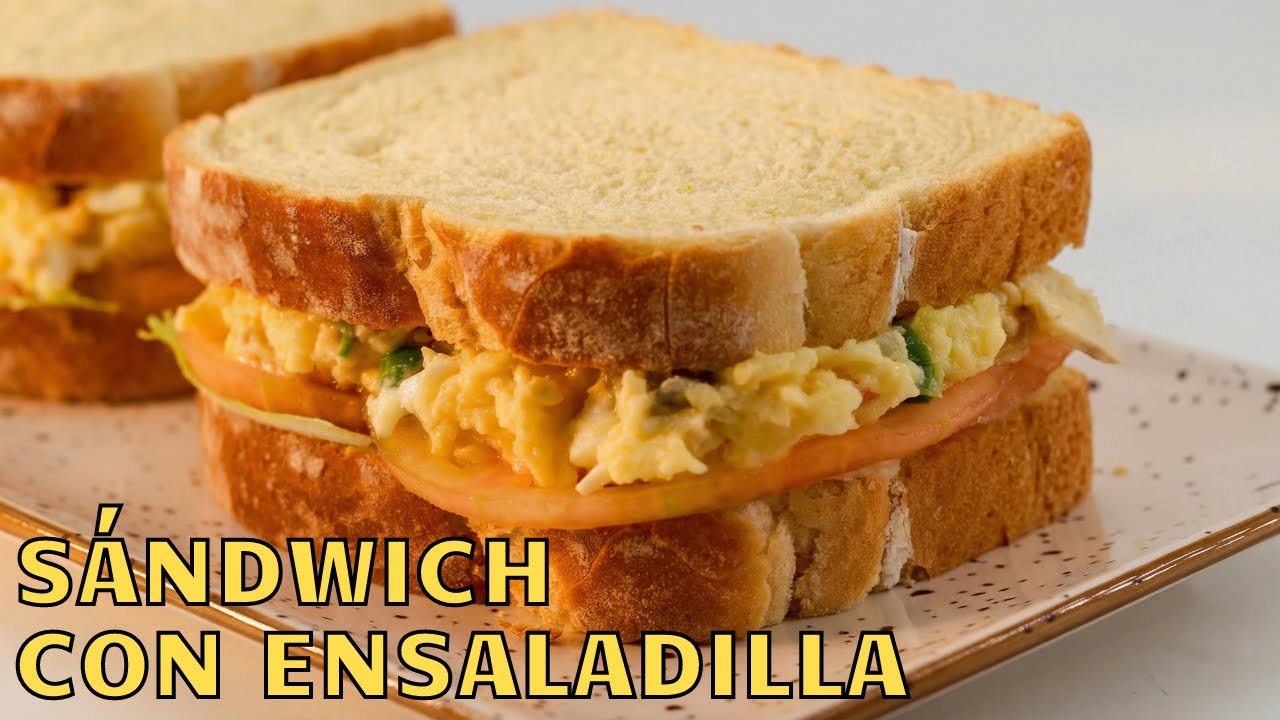 Sándwich de ensaladilla rusa (aprovecha las sobras de Navidad) 🎄🥪
