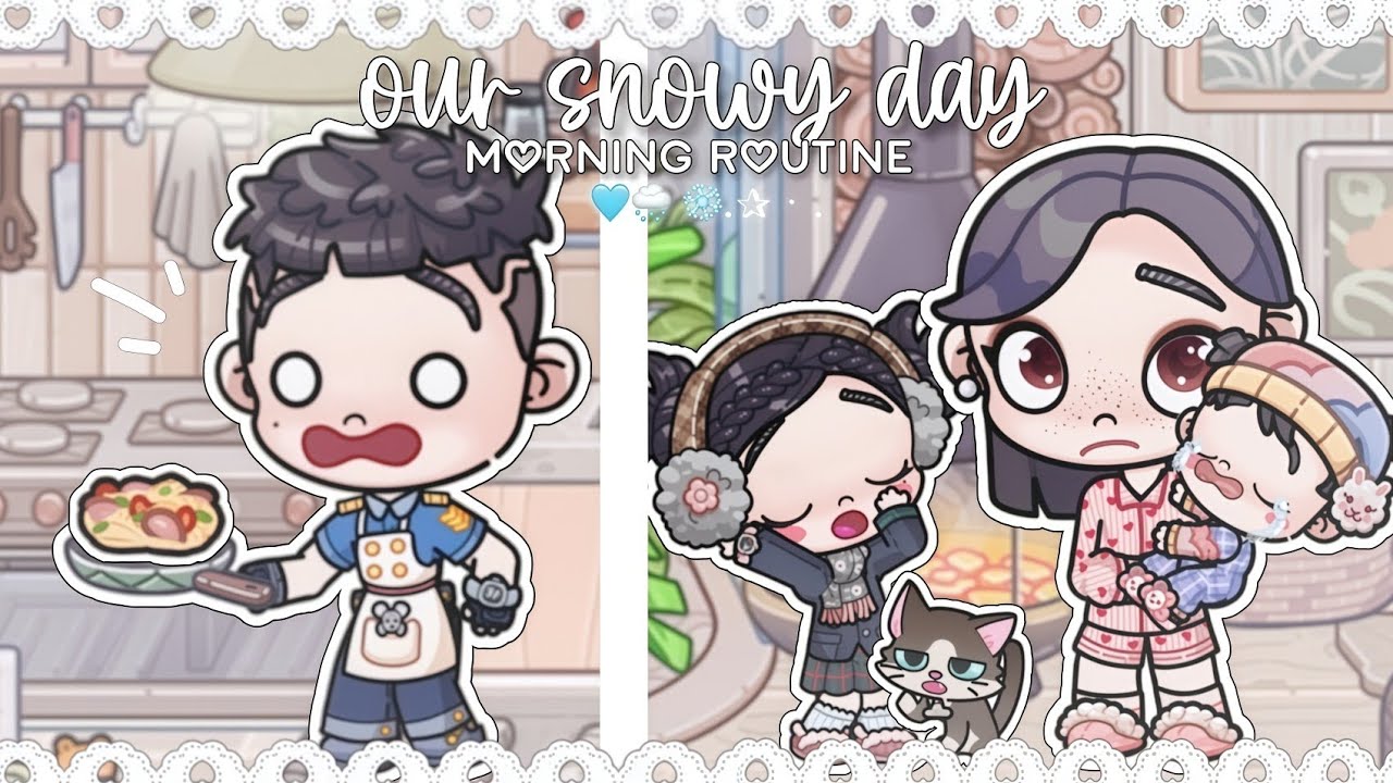 our family snowy day morning routine ❄️🌨 | Avatar World Roleplay | Pazu | *no voice*