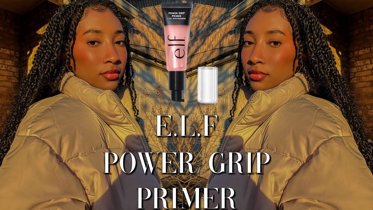 *New* E.L.F Cosmetics Power Grip Niacinamide Primer + Wear Test *dry skin*