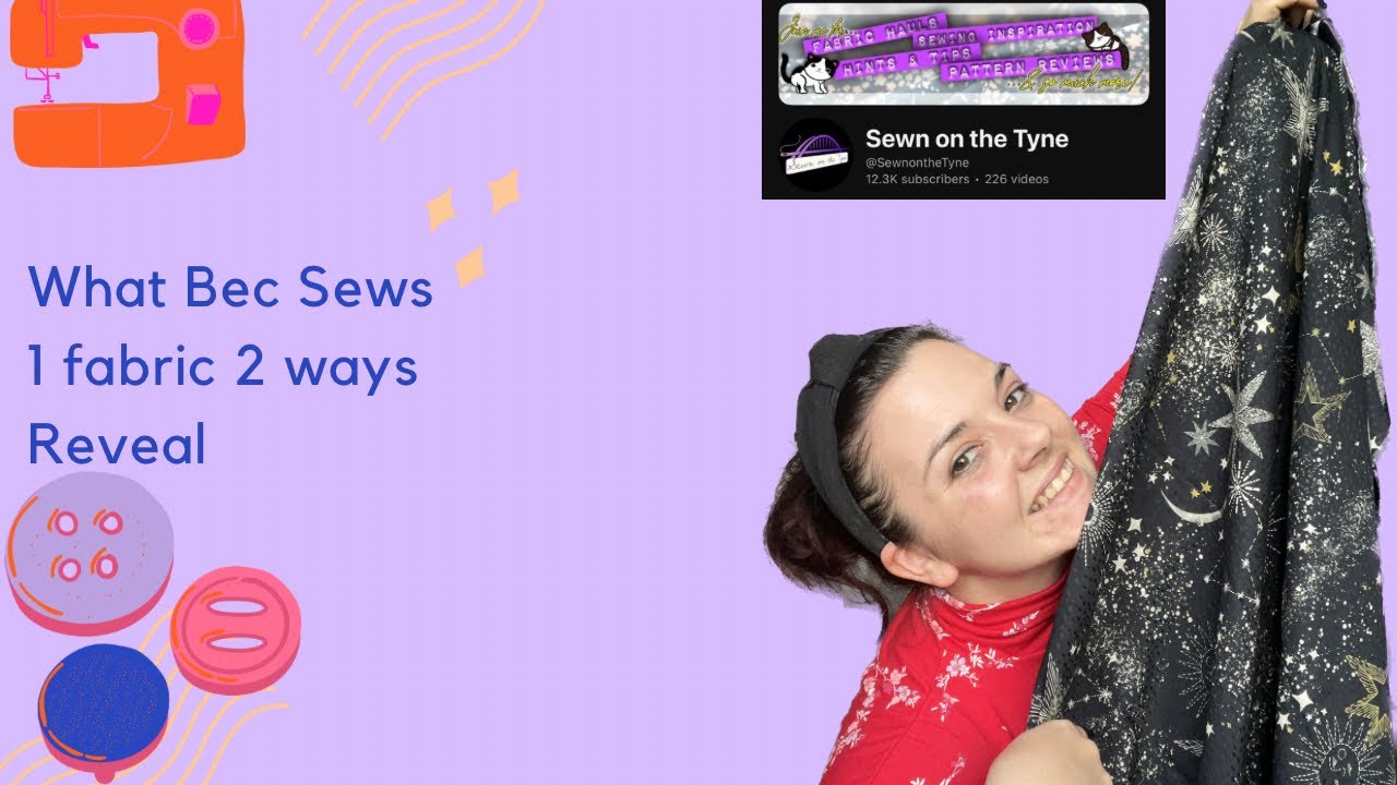 One fabric two ways Reveal - What to make with Viscose Jacquard fabric