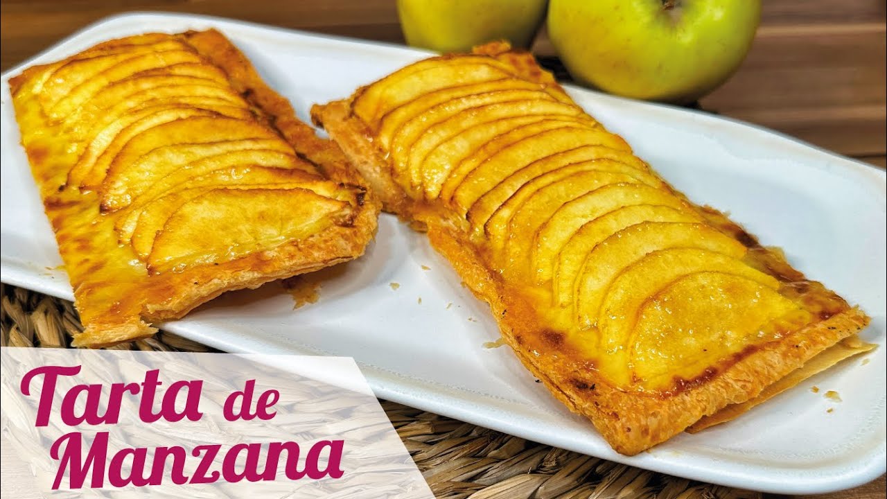 TARTA DE MANZANA EN FREIDORA DE AIRE 🍏 Receta de postre fácil y rico