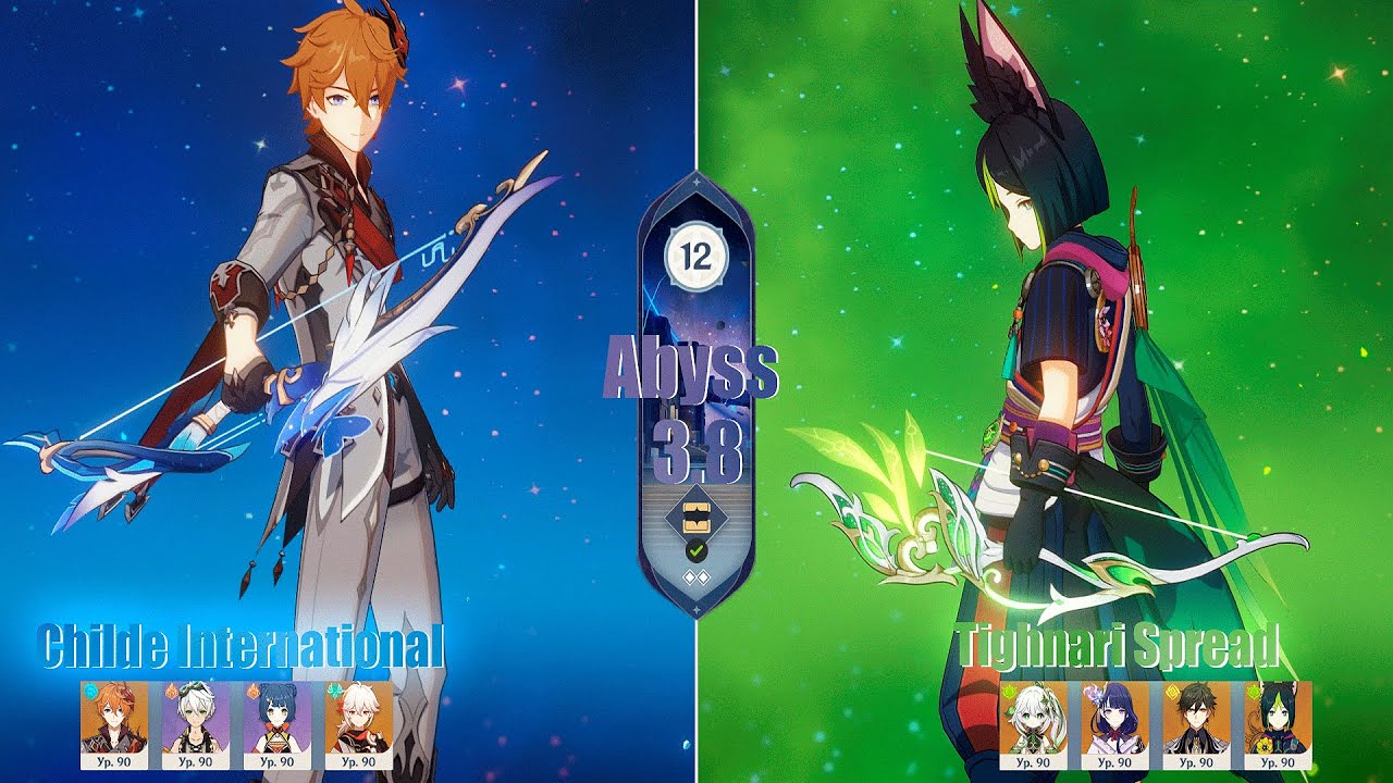 NEW Spiral Abyss 3.8! Childe International & Tighnari Spread| Floor 12 - 9 Stars | Genshin Impact