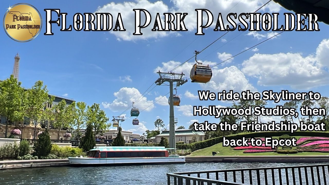 🔴 We ride the Disney Skyliner to Hollywood Studios then the Friendship boat back to Epcot 2023