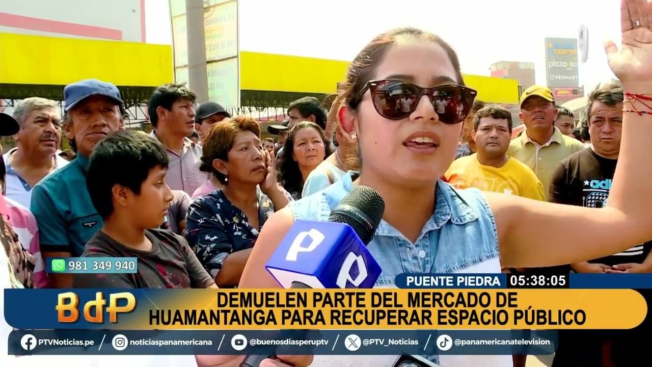 Parte del Mercado de Huamantanga está siendo demolido en Puente Piedra