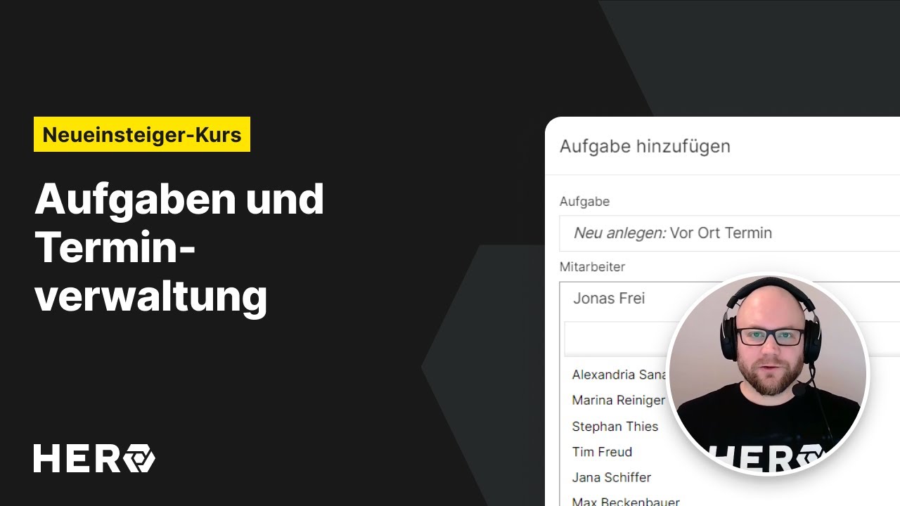 Tutorial: Aufgaben anlegen - HERO Handwerkersoftware