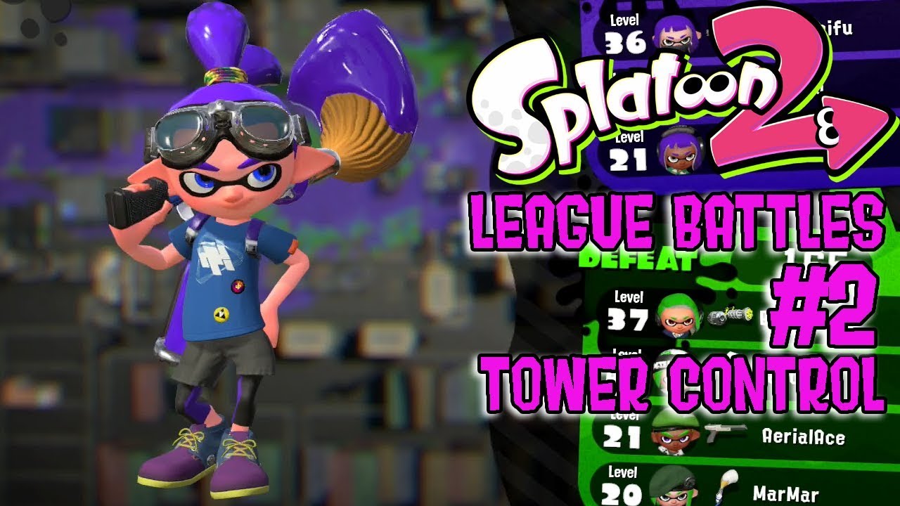 Splatoon 2: League Battles #2 - Tower Control (Inkbrush Gameplay)