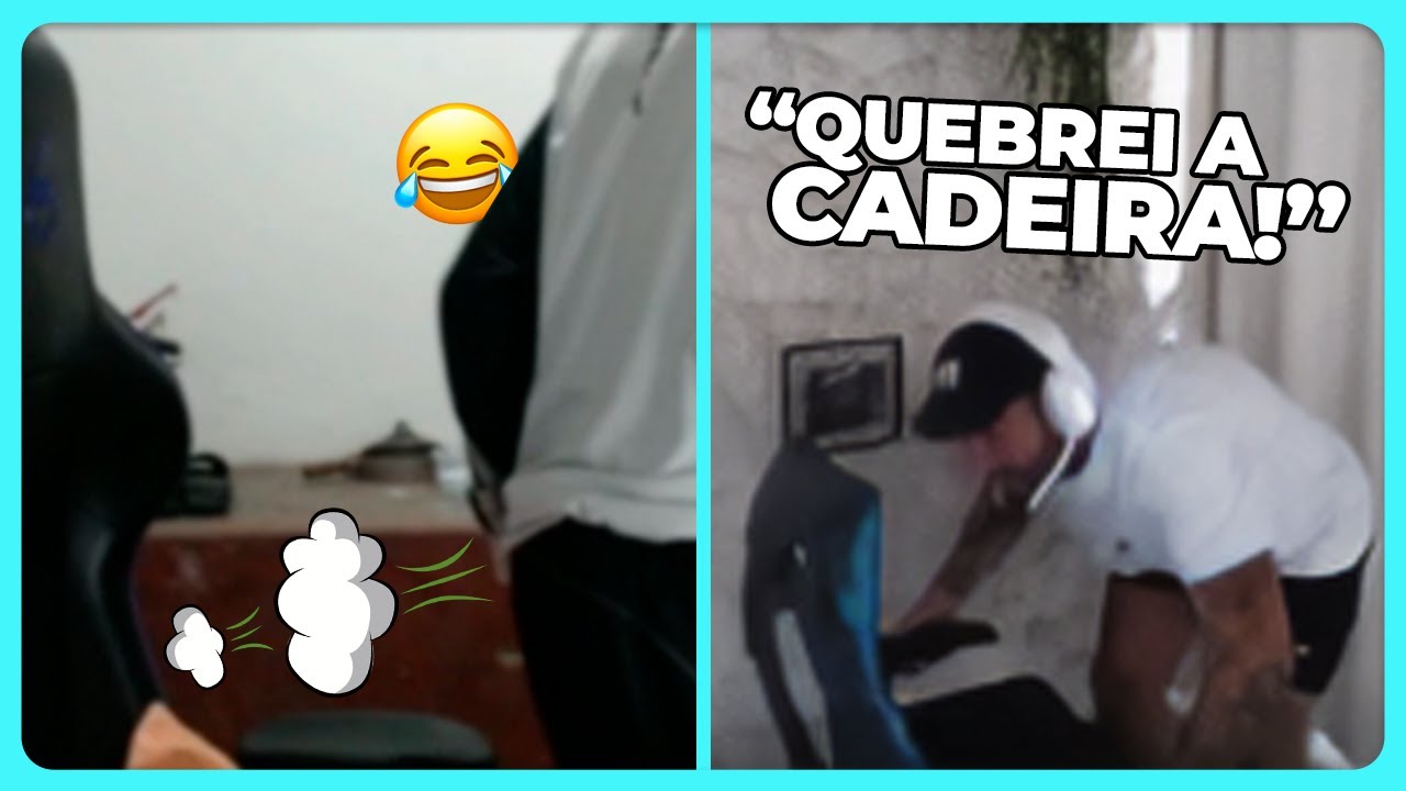 NÃO ACREDITO QUE O VO CORVO FEZ ISSO EM LIVE E BRTT QUEBRANDO A CADEIRA 😯 | League of Clipes #31