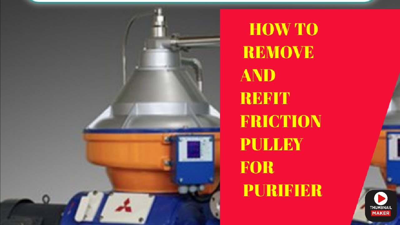 How do they do.. How to remove and refit  friction pulley for purifiers..