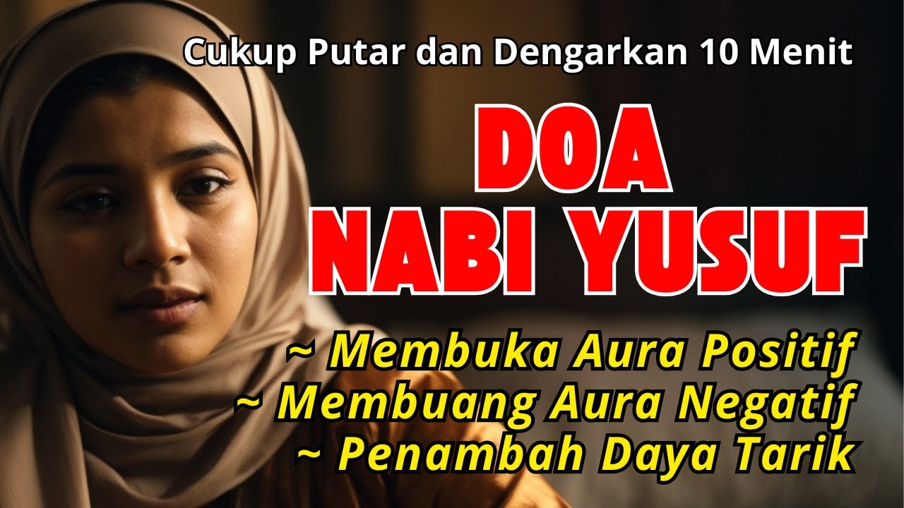 DOA PENGASIHAN NABI YUSUF PEMBUKA AURA KETAMPANAN AURA POSITIF AYAT RUQYAH PEMBUKA AURA WAJAH