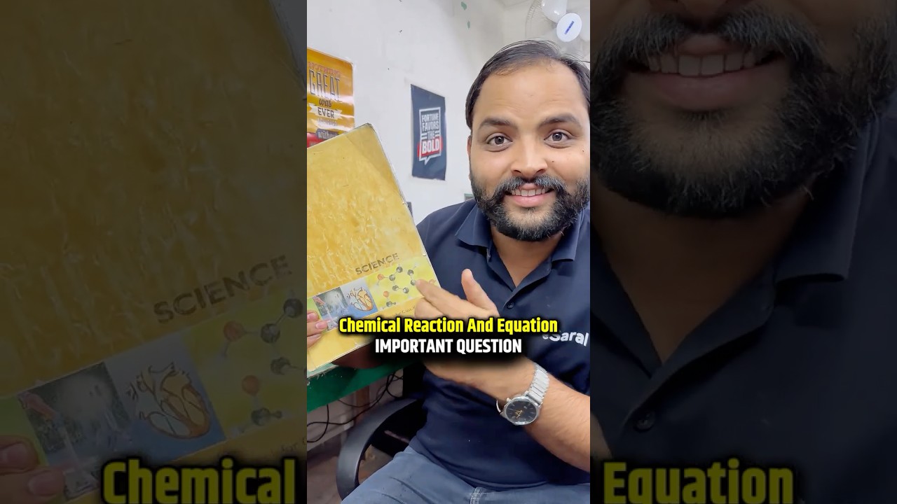 Class 10 Science Chemical Reaction & Equation Guaranteed Qs in Board Exam 2025-26 #shorts #class10