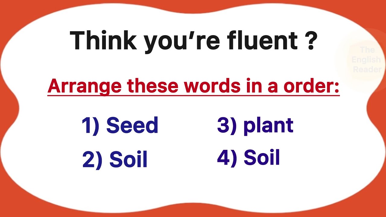 Challenge Your Brain: Logical Word Arrangement Quiz!