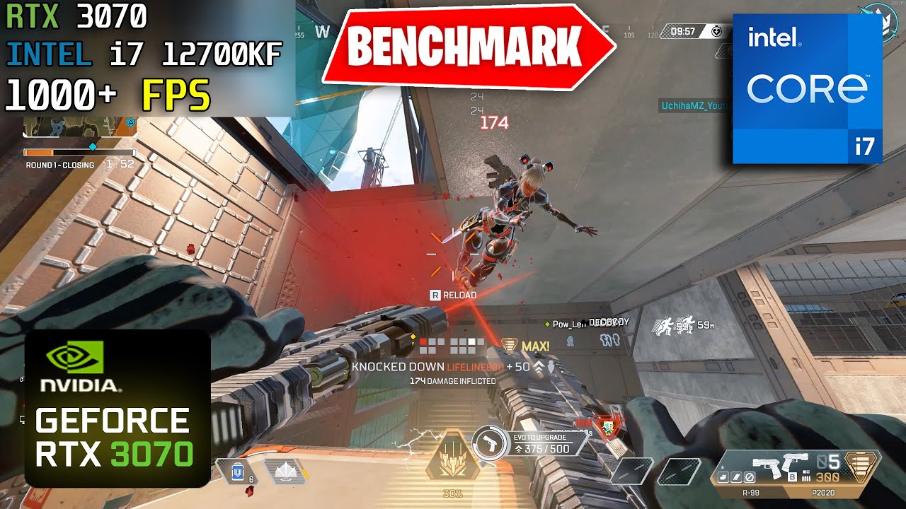 RTX 3070 + i7-12700KF | Apex Legends Benchmark 1440p | Competitive Settings | Wild Card