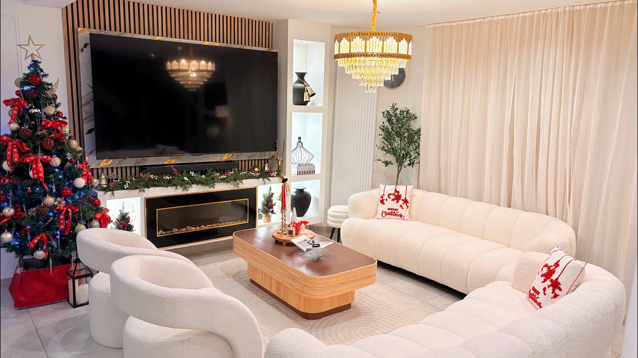 DU CHANGEMENT DANS MON SALLON ET DÉCORATION DE NOEL 2025 #xmas #noel #christmas #design #ia #modern