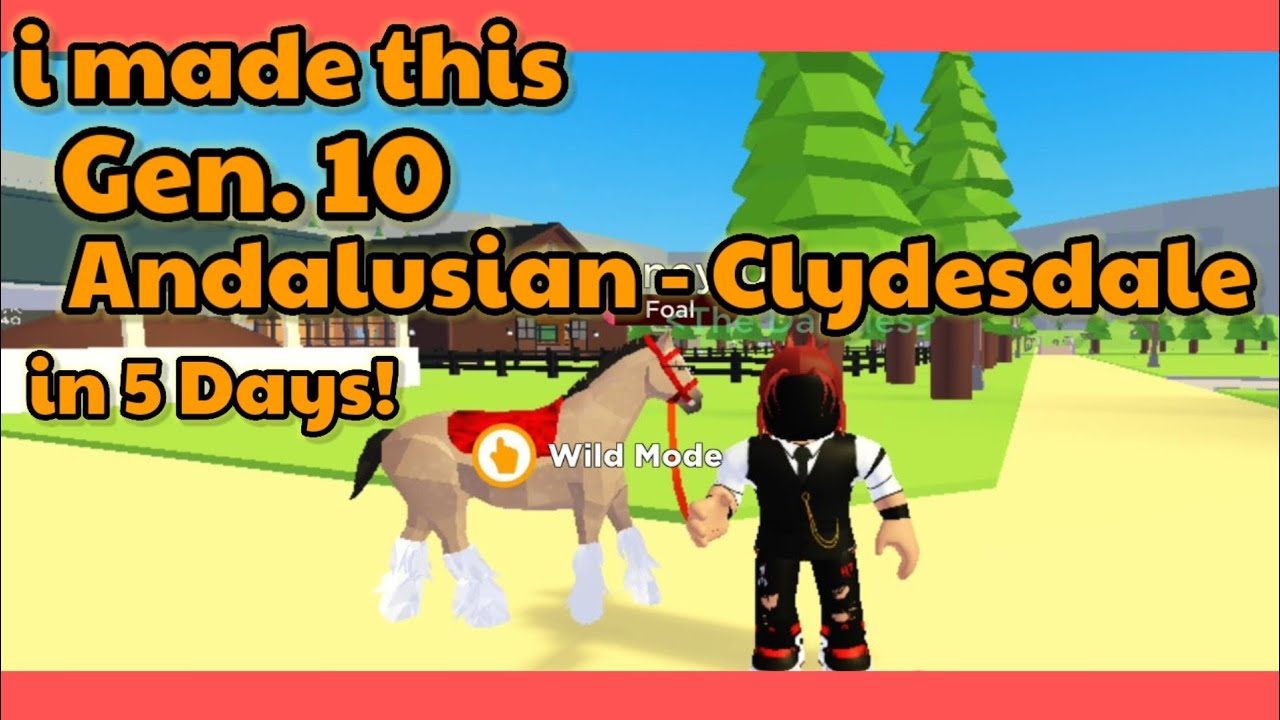 Быстрый, дешевый и простой способ сделать лошадь 10-го поколения #horsevalley #roblox #Geespace