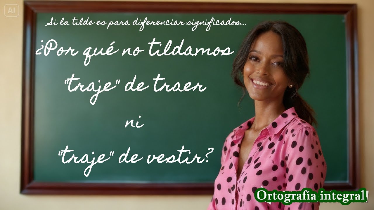 La tilde no es para diferenciar significados