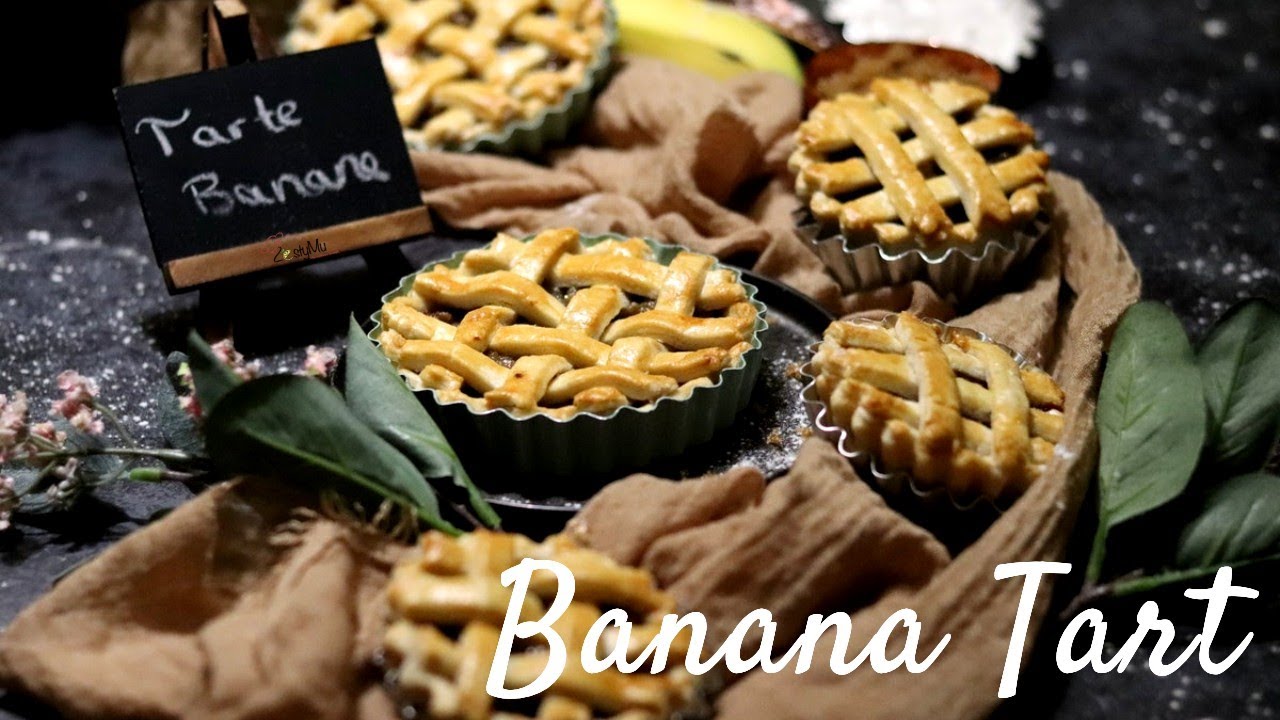 Mauritian Banana Tart | Tarte Banane | Banana Pie