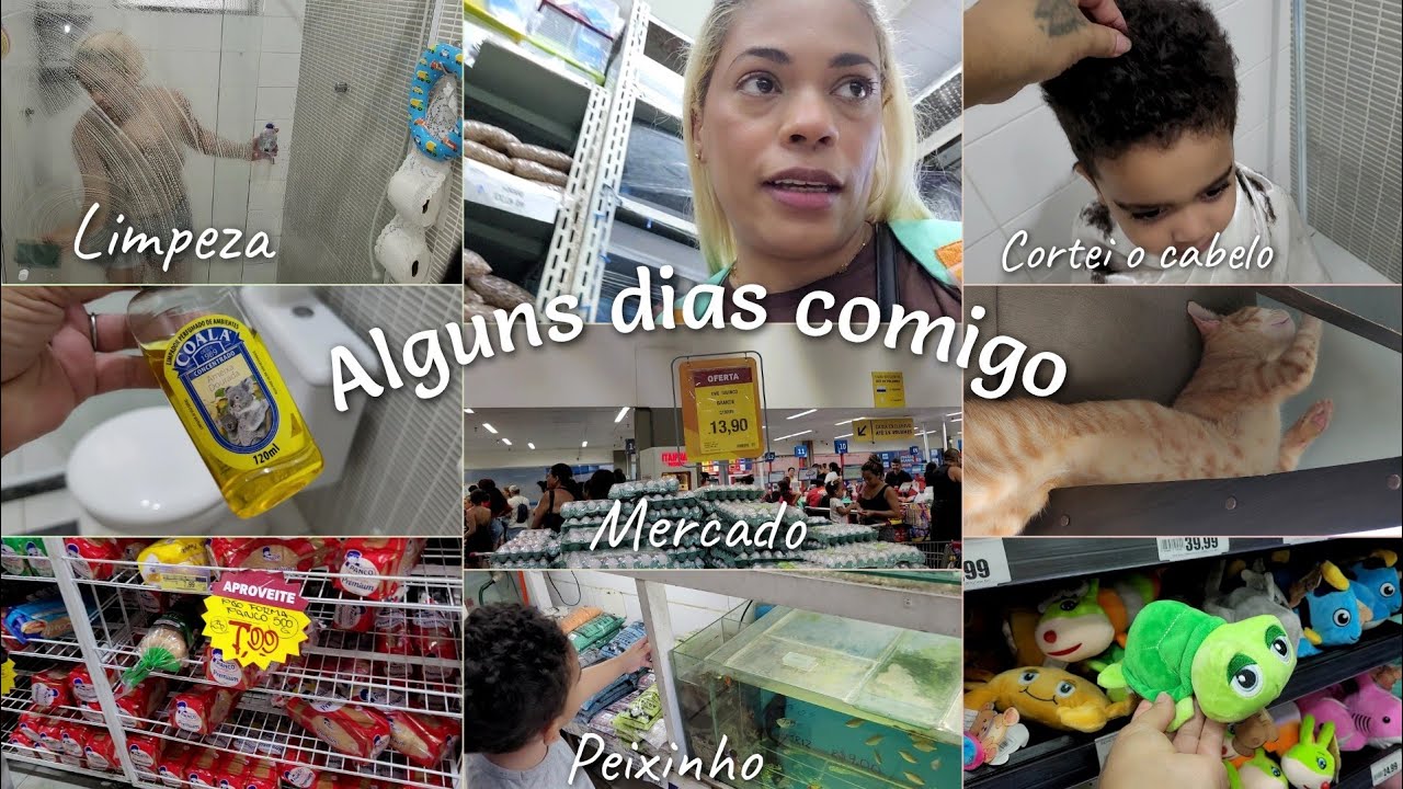 🎀ALGUNS DIAS COMIGO, MERCADO, LIMPEZA, COMPREI UM PEIXINHO...