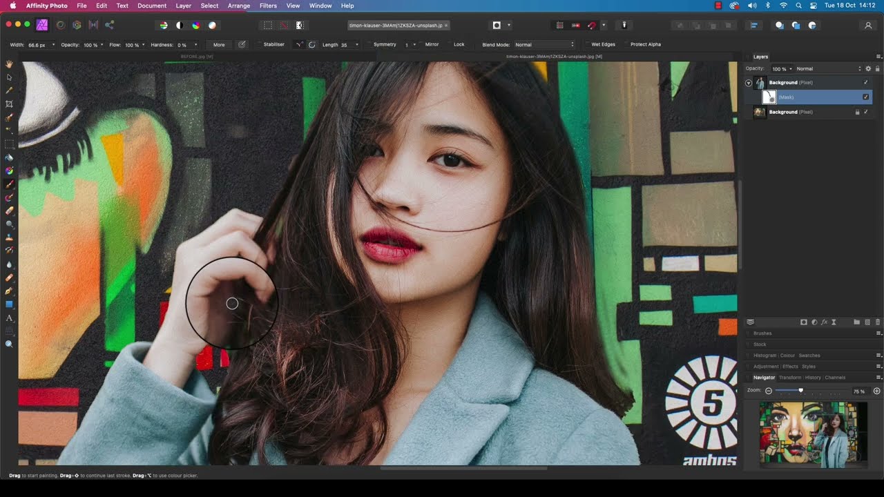 Affinity Photo Tutorial - Swap Backgrounds