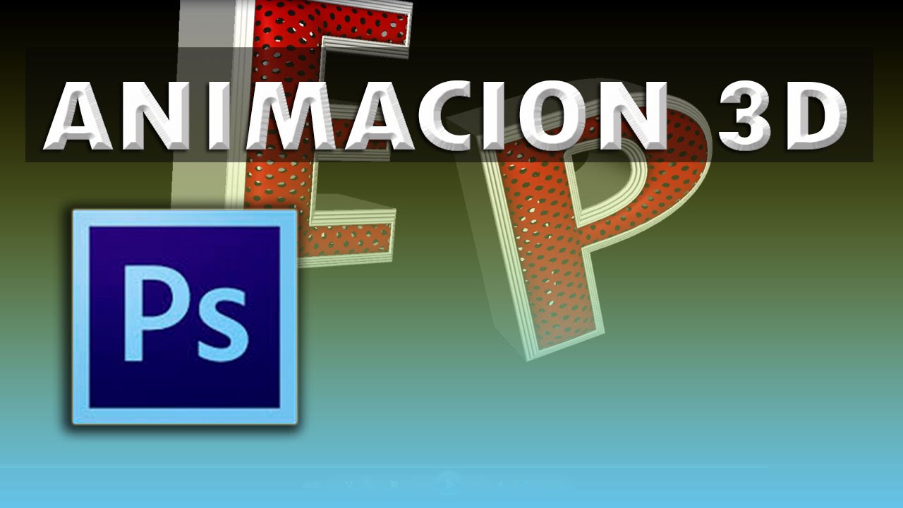 Photoshop video de animacion 3D