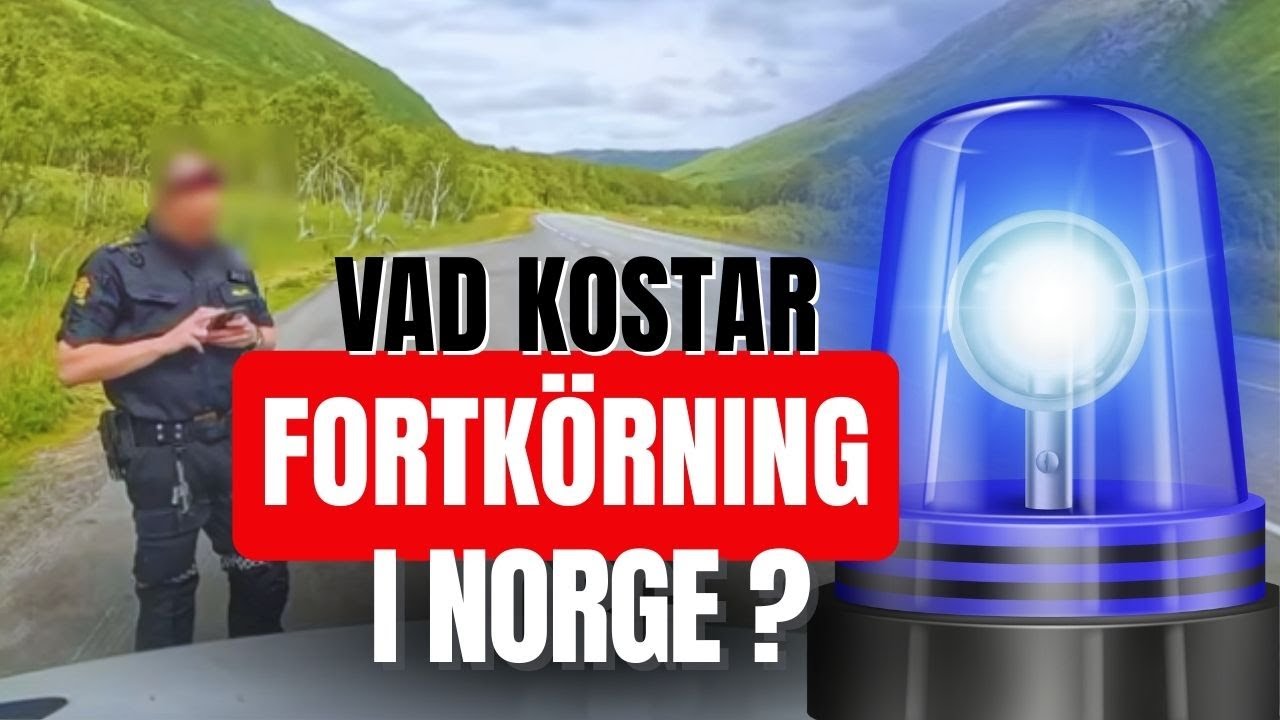 Det här hände när polisen stoppade oss i Norge… Så mycket kostar det att köra för fort.