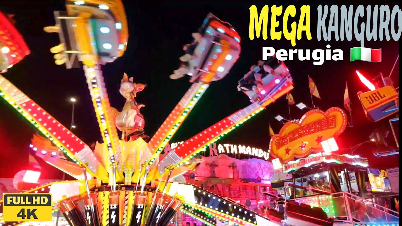 Perugia Giostre 2023 🇮🇹 SALTAMONTES Ride | Luna Park 4k