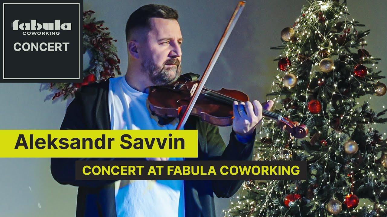 Concert at Fabula Office Space Yerevan - Aleksandr Savvin (Violin playing)