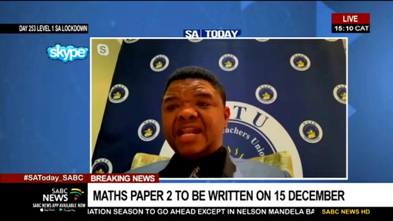 Reaction to national rewrite of leaked matric exam papers: Allen Thompson