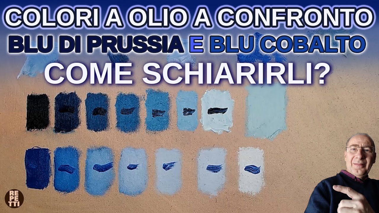 Colori a olio a confronto: Blu di Prussia e Blu Cobalto. Come schiarirli?