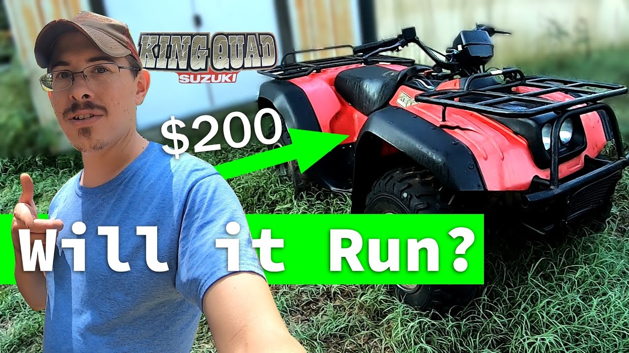 A Suzuki King Quad 300 for just $200? | Will it run? | Garage Story