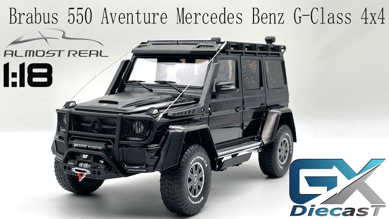 1/18 AlmostReal Brabus 550 Adventure Mercedes Benz G class 4x4 (BLACK)