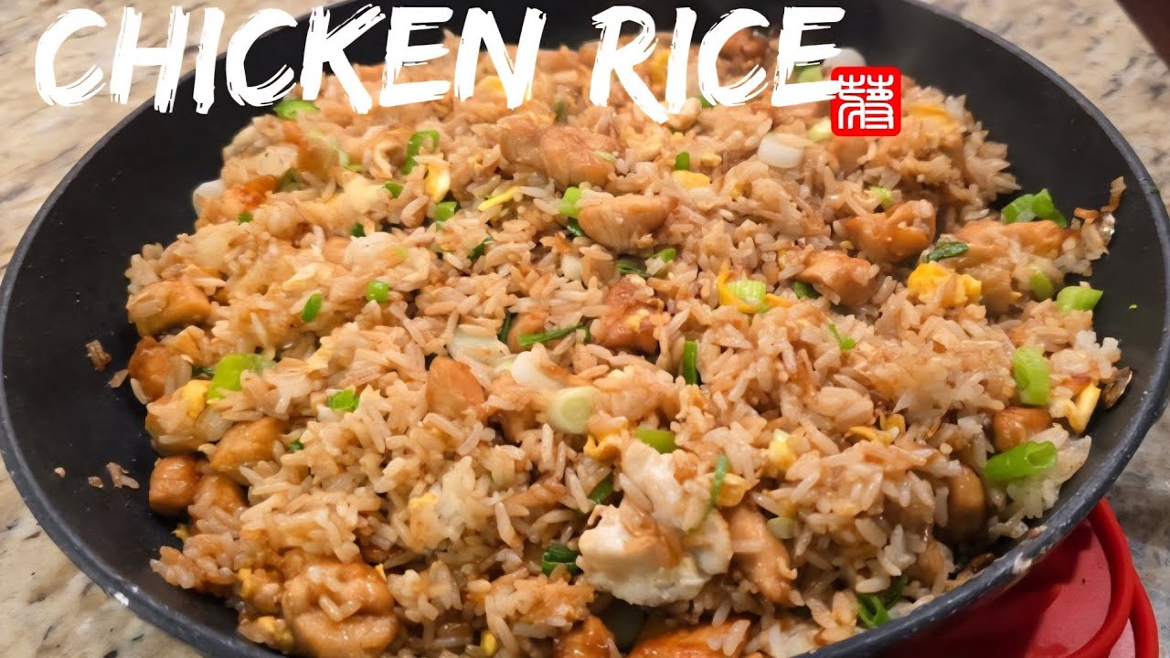 How to make chicken fried rice 🍚 