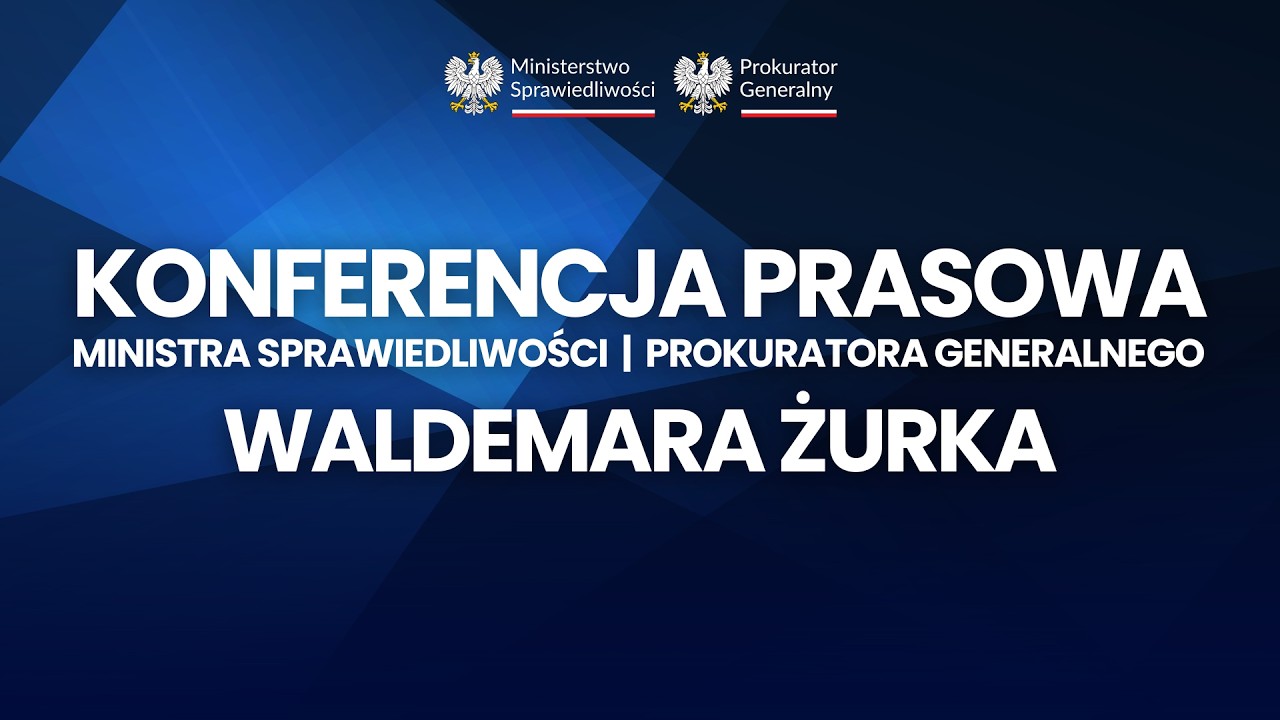 🔴 #LIVE | Konferencja prasowa Ministra Waldemara Żurka.