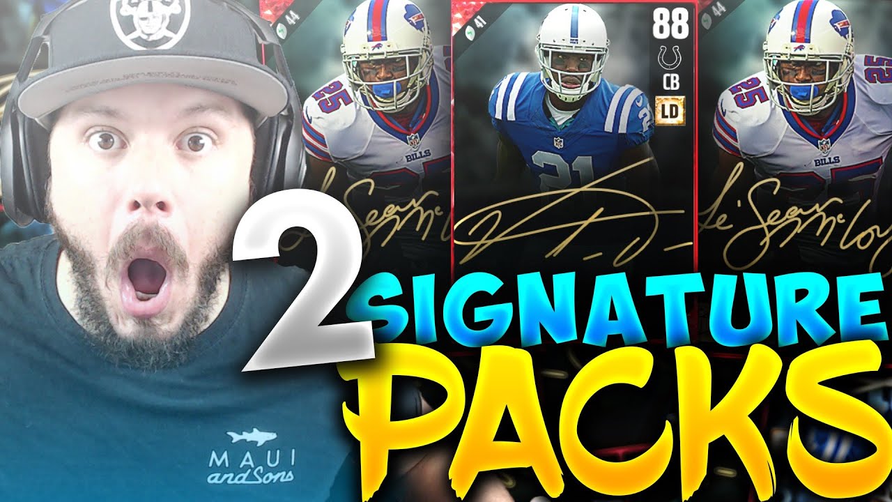 OMG EPIC PULL!! 2 SIGNATURE PACKS | MADDEN 17 ULTIMATE TEAM PACK OPENING