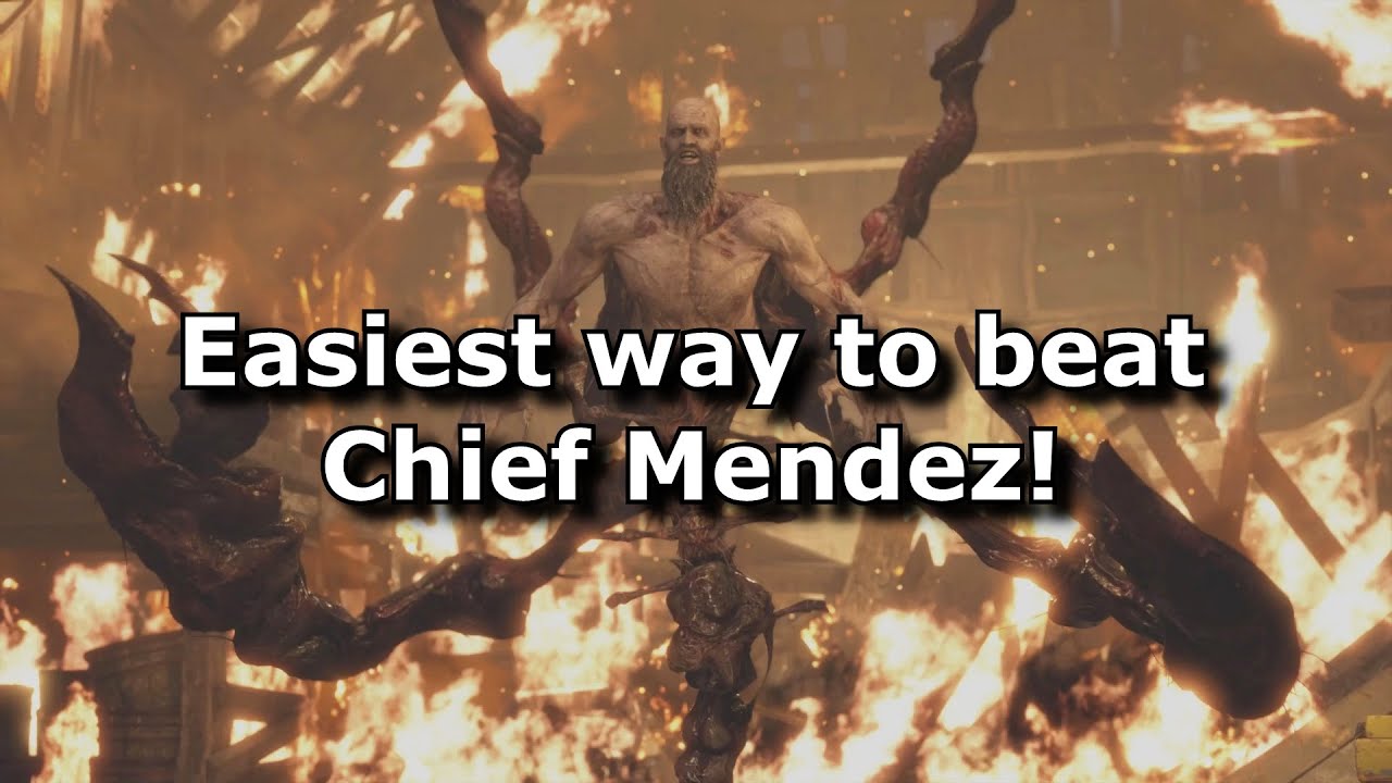 RE4 Remake - Best and Easiest way to beat Chief Mendez