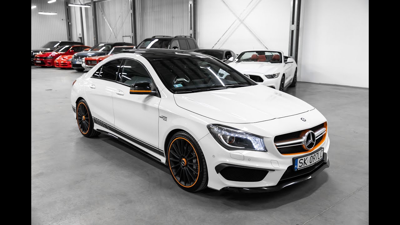 Mercedes CLA45 AMG 4Matic, 400 KM BRABUS. Salon Polska. Orange Art Edition.