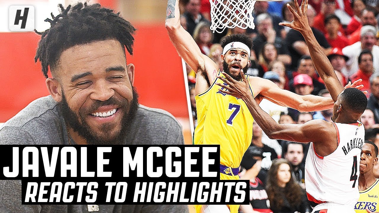 JaVale McGee Reacts To JaVale McGee Highlights! | The Reel