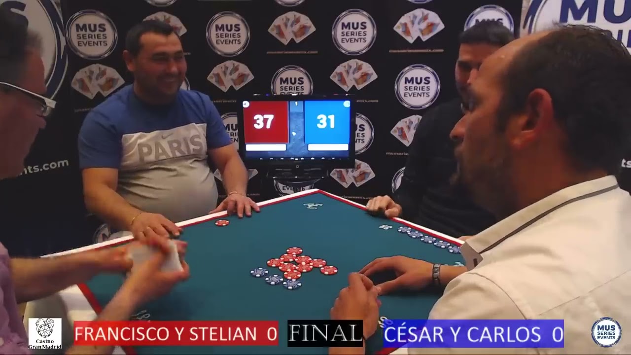 PARTIDAS DE MUS .FINAL XXX TORNEO MUS CASINO GRAN MADRID.  MAYO 2019. TORRE