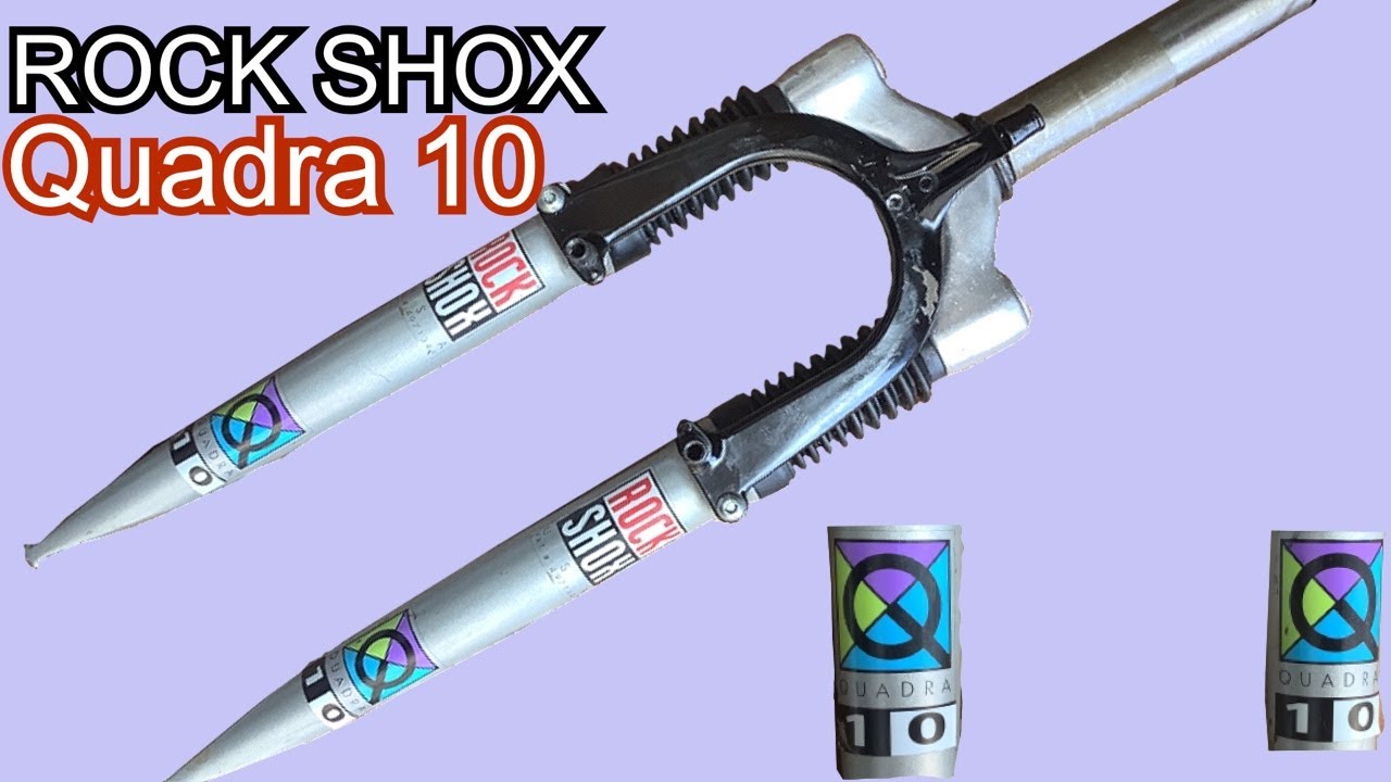 Rock Shox Quadra 10 suspension fork. How to open and service clean mtb vintage
