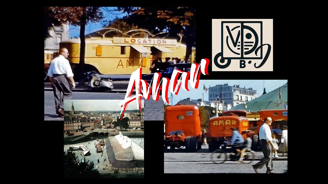 Cirque Amar , Vintage , Filmé en 8mm , Années 50