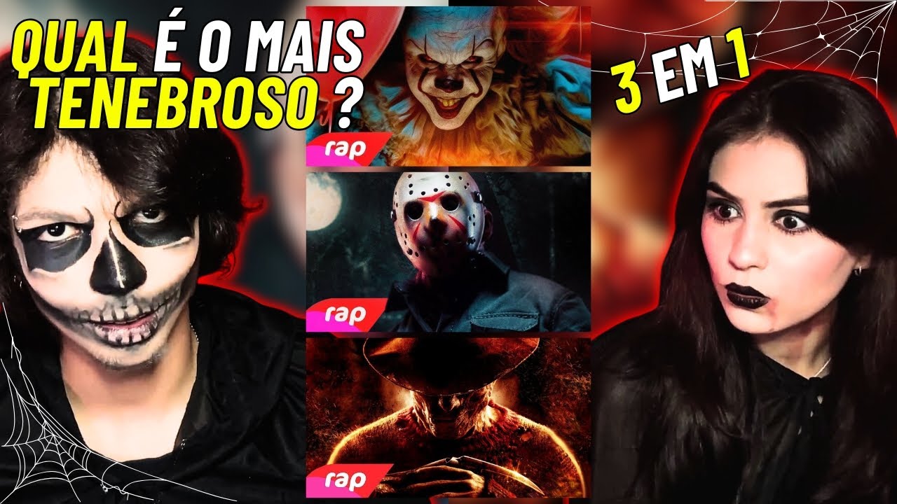 CONHECENDO OS REIS DO TERROR!! | JASON, FREDDY KRUEGER E PENNYWISE | 7 MINUTOZ - REACT VT e LELE