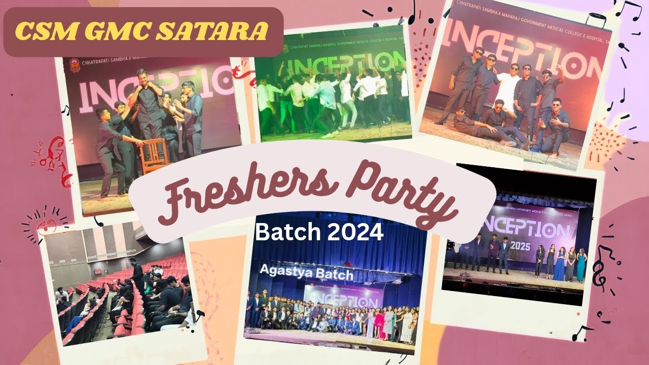 Freshers Party 🎉🥳 at CSM GMC SATARA