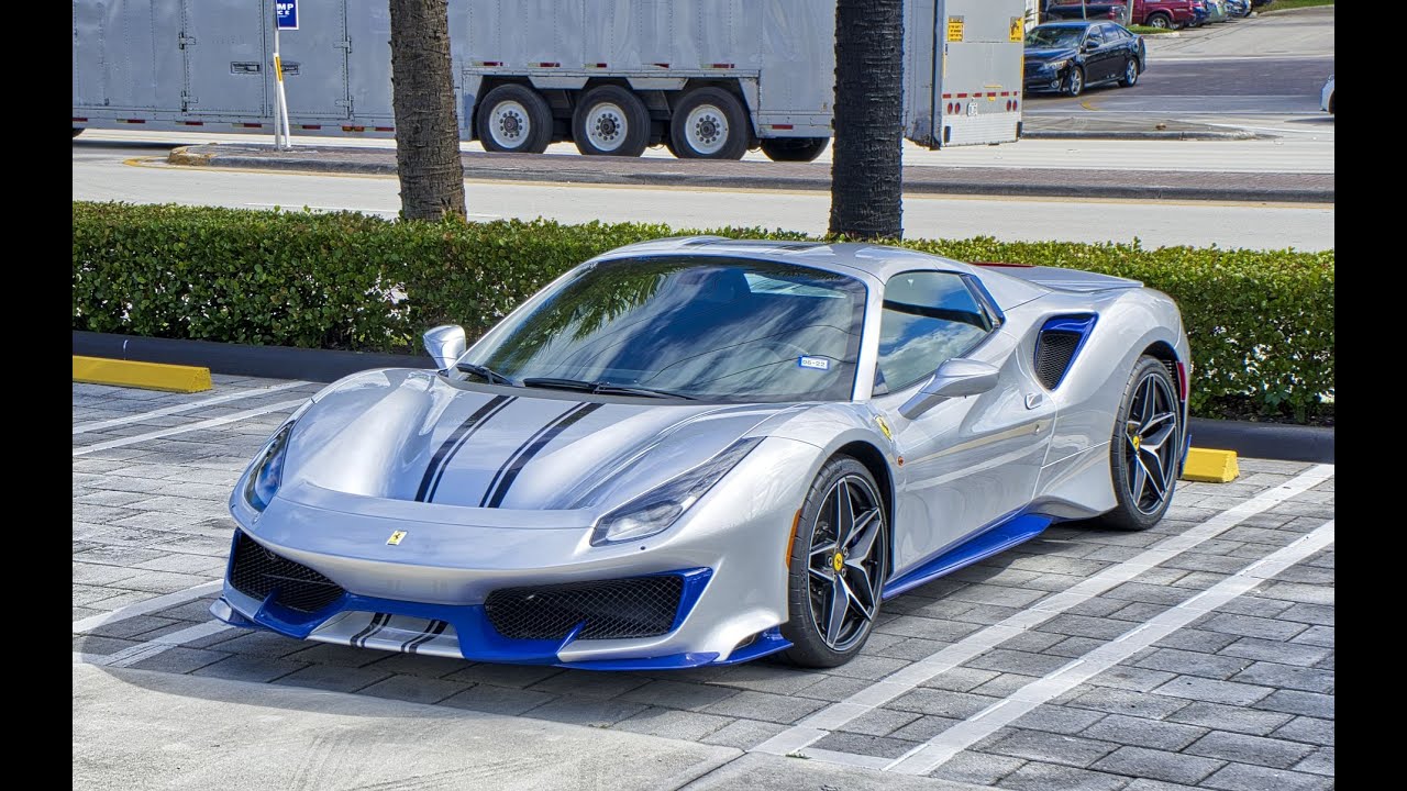 Ferrari 488 Pista Spider Crazy Looking Supercar Walkaround Start Up  Drive at Prestige Imports Miami