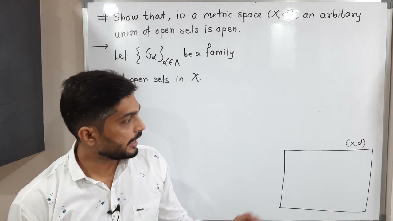 Metric Spaces | Lecture 37 | Arbitrary Union of Open Sets is Open