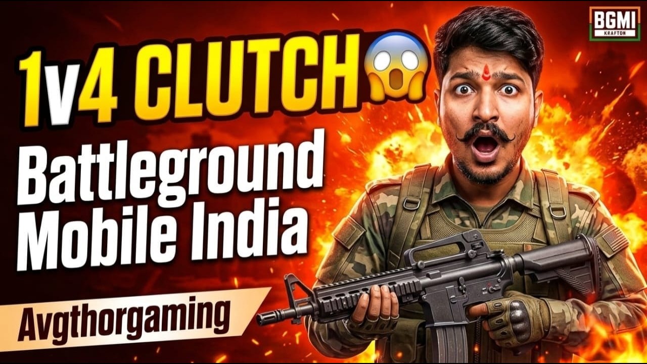 1vs4 & 1vs3 Intense Clutches In Conqueror Lobby @avgthorgaminglive8386 @BattlegroundsMobile_IN