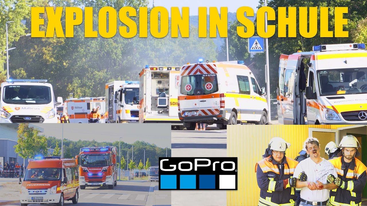 Explosion in Schule| Katastrophenschutzübung LKr. Bamberg 2023
